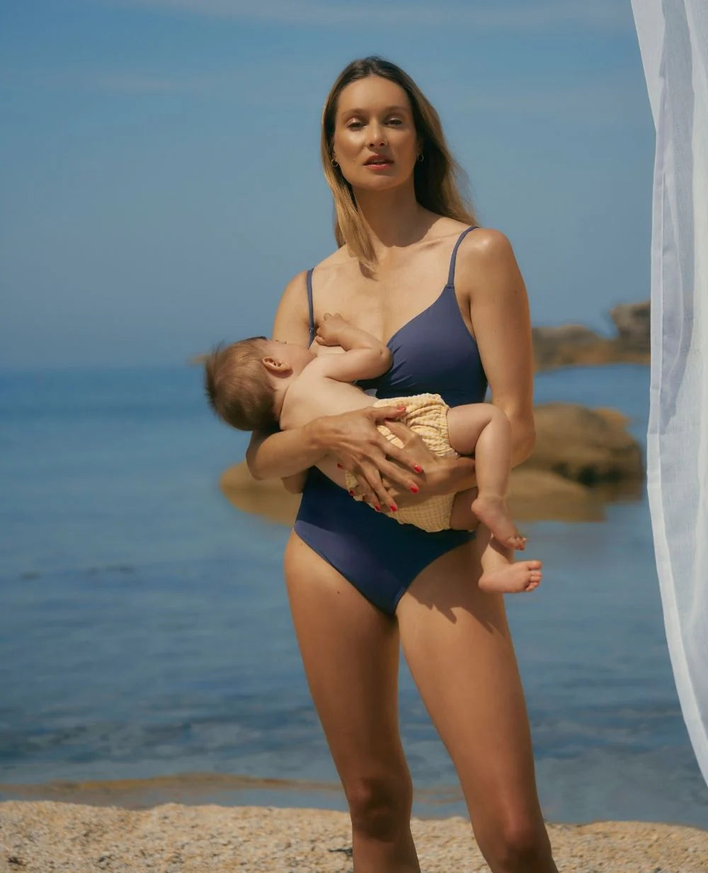 Maternity Swimsuit Manitoba - Indigo