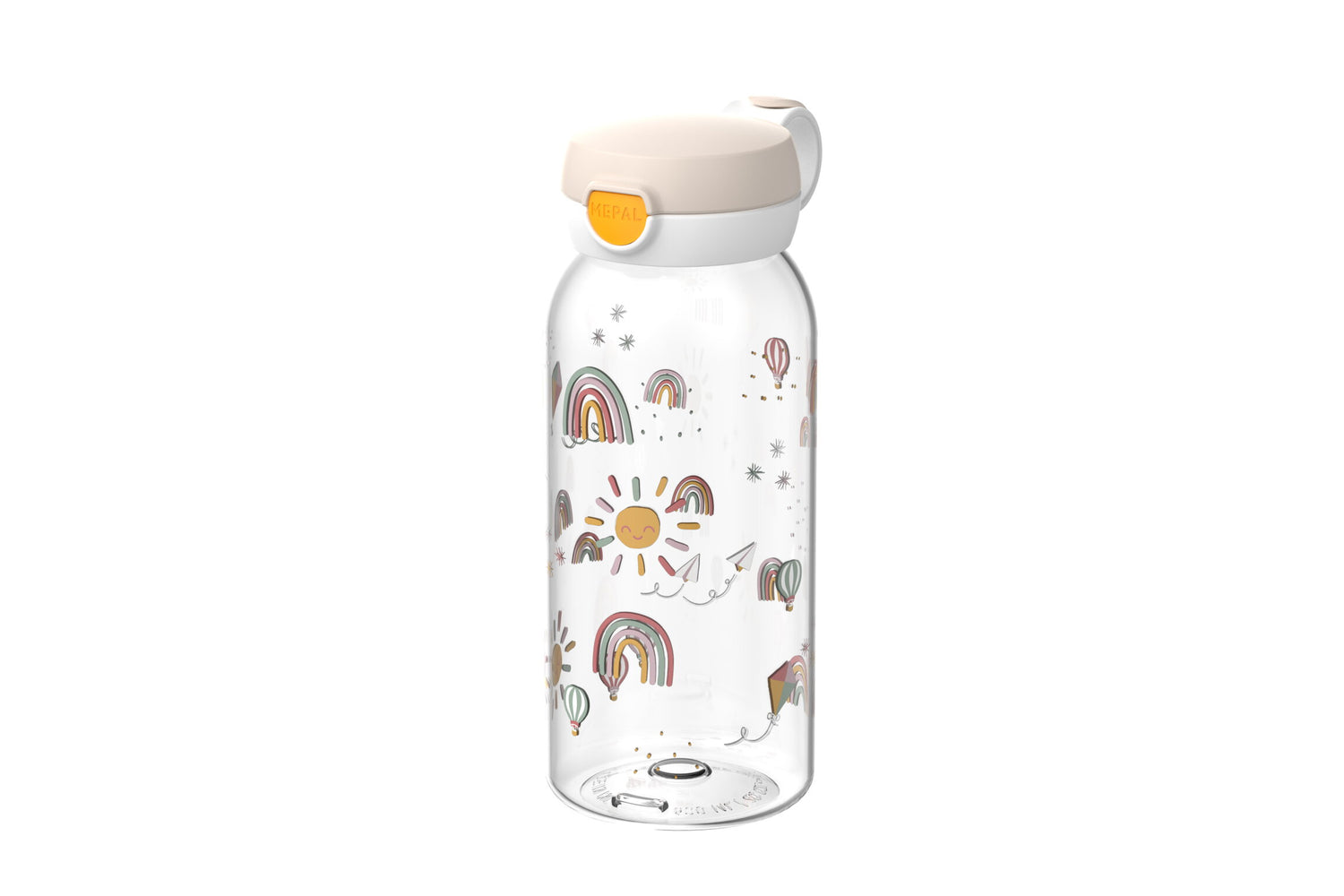 Drinking Bottle with Flip Cap 600ml | Sunshine & Rainbow