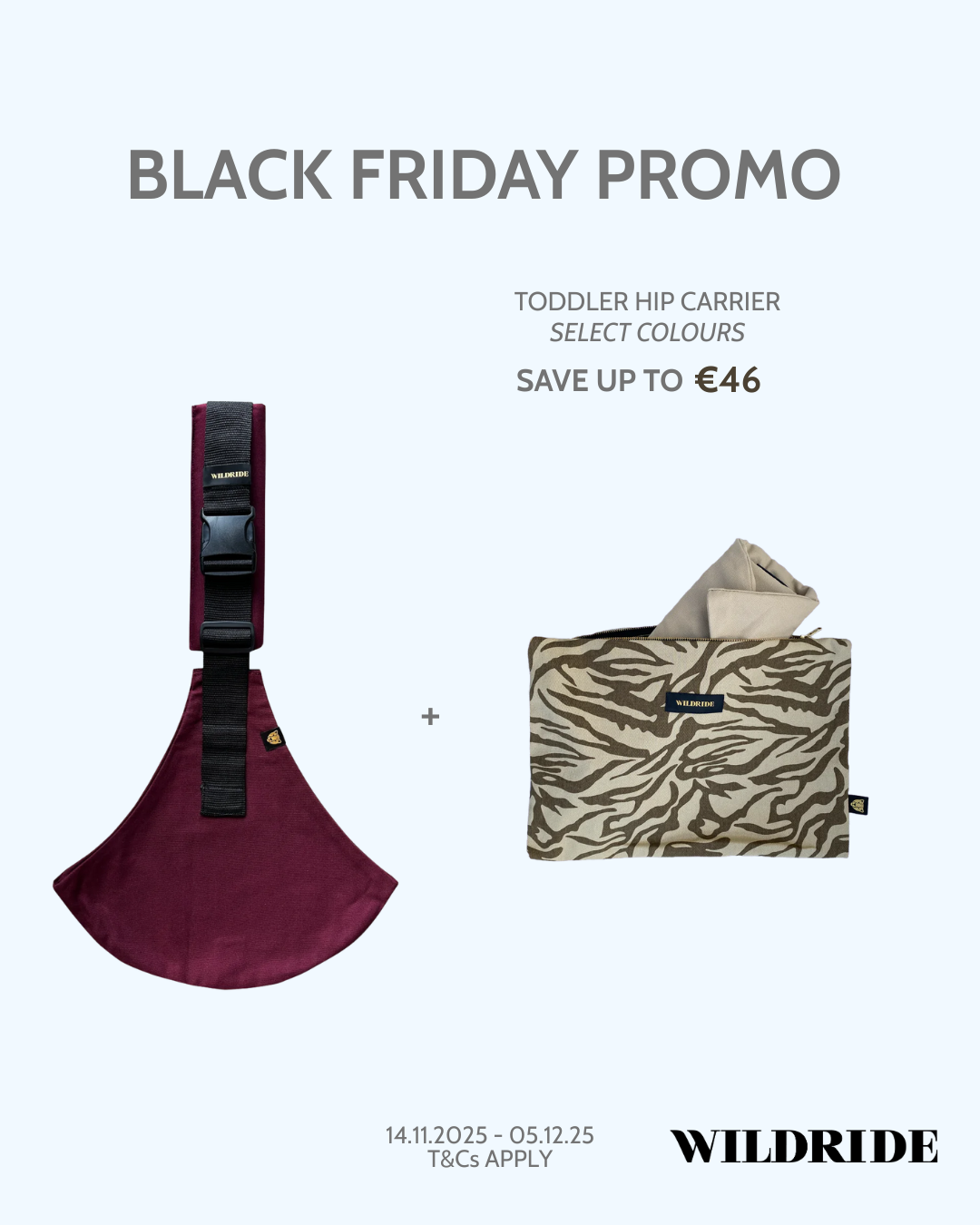 Black Friday 25 Wildride Merlot + Free Zebra Pouch
