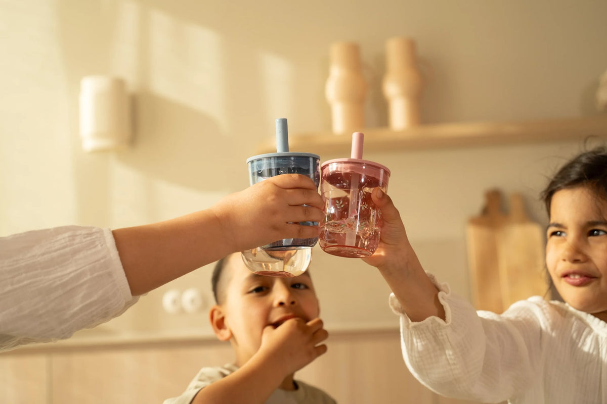 Children's Glass with Straw - Forest Friends