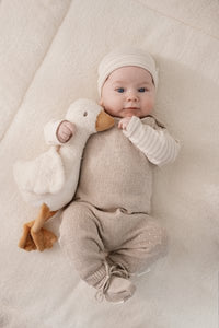 Knitted One-Piece Soft Beige | Newborn Naturals