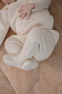 Knitted Trousers Off White | Newborn Naturals