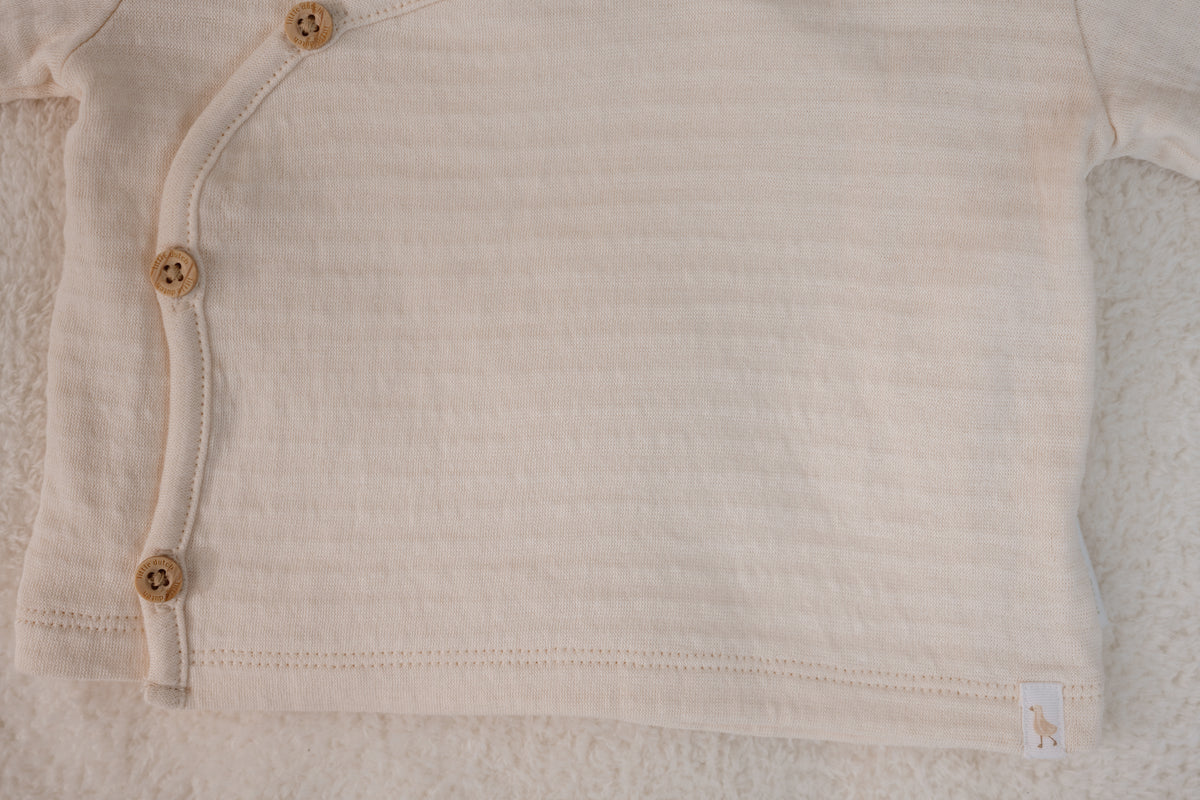 T-Shirt Wrap Long Sleeve Creme | Newborn Naturals