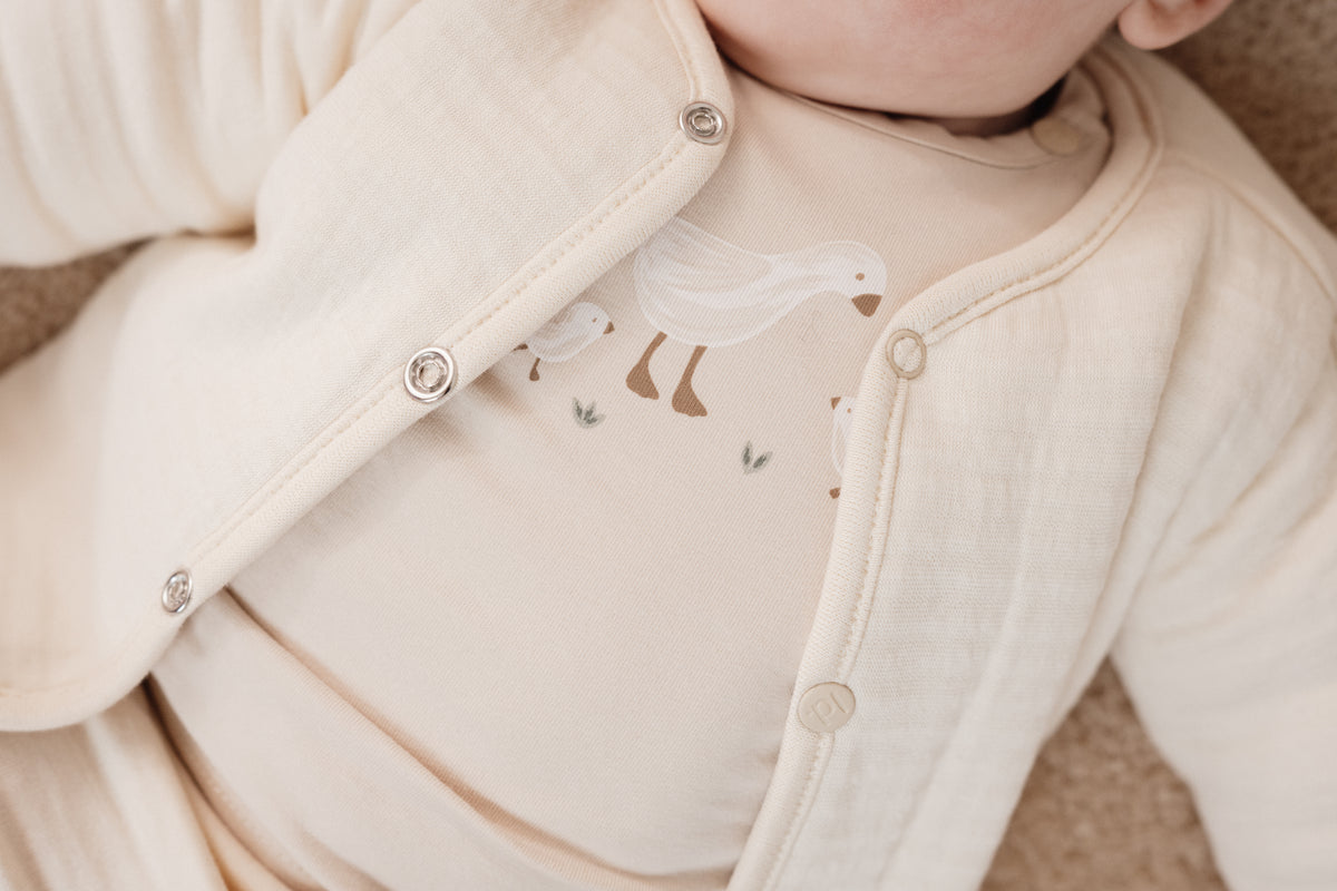 Reversible Cardigan Little Goose | Newborn Naturals