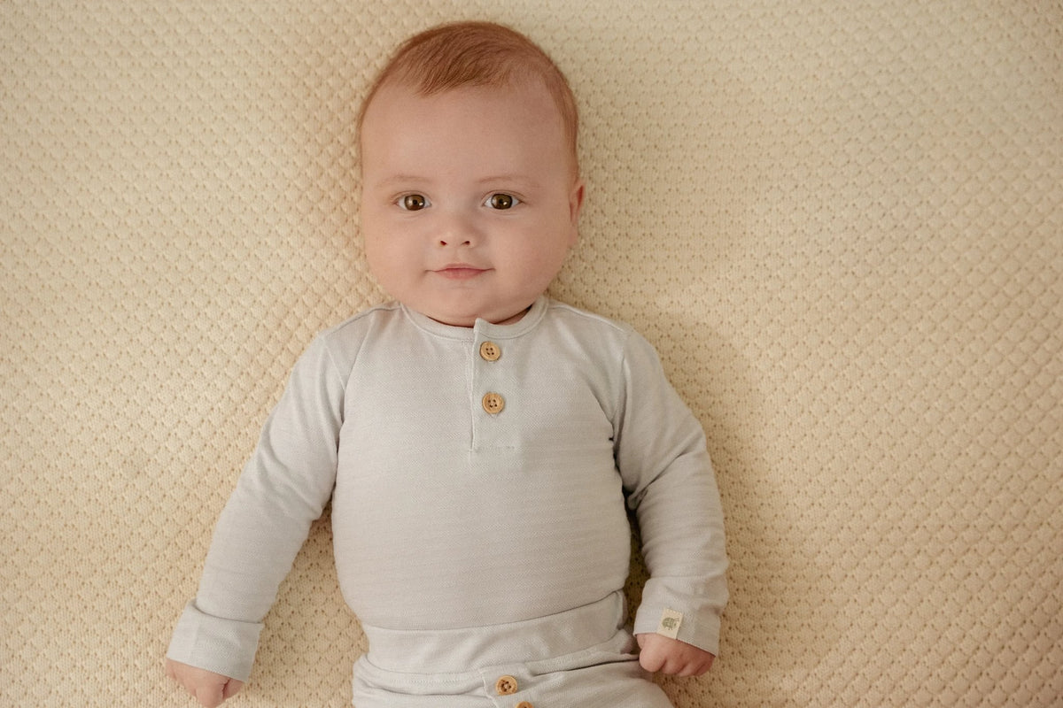Bodysuit Long Sleeve - Baby Blue