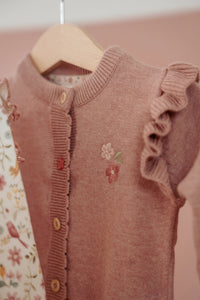 Knitted Cardigan - Fairy Pink