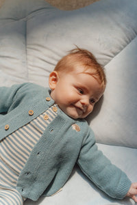Knitted Cardigan - Baby Blue