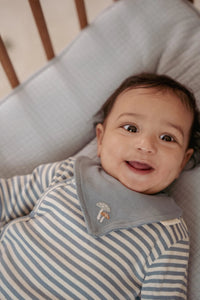 One-Piece Suit - Stone Blue Stripe