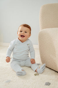 T-Shirt Wrap Long Sleeve - Baby Blue