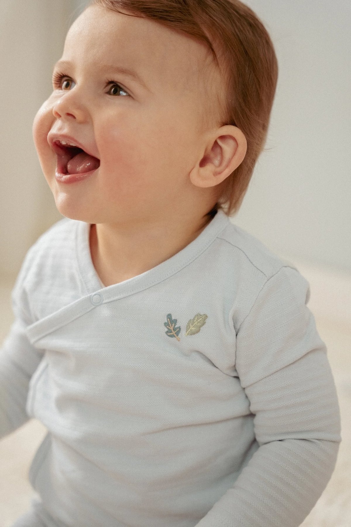 T-Shirt Wrap Long Sleeve - Baby Blue