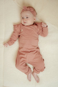 One-Piece Wrap Suit - Pink Blush