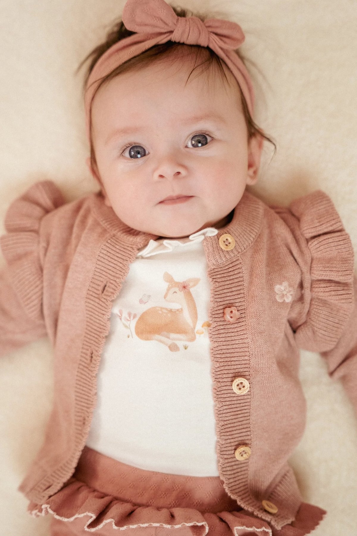 Knitted Cardigan - Fairy Pink