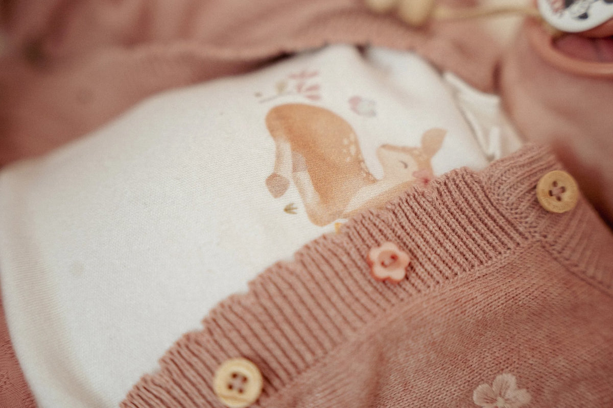 Knitted Cardigan - Fairy Pink