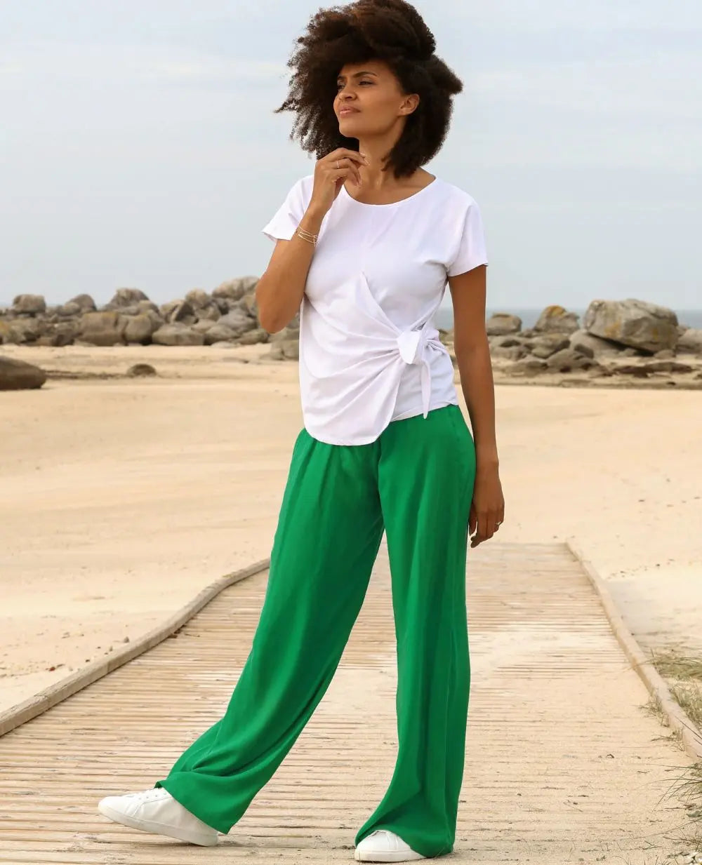 Pregnancy Pants Sahel green