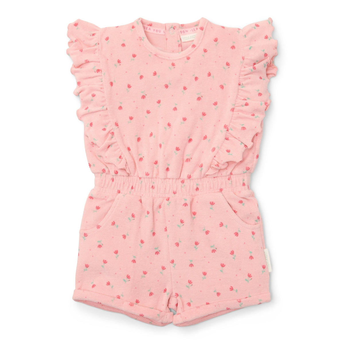 Playsuit Sunny Flowers - Blush Pink