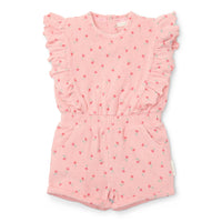 Playsuit Sunny Flowers - Blush Pink