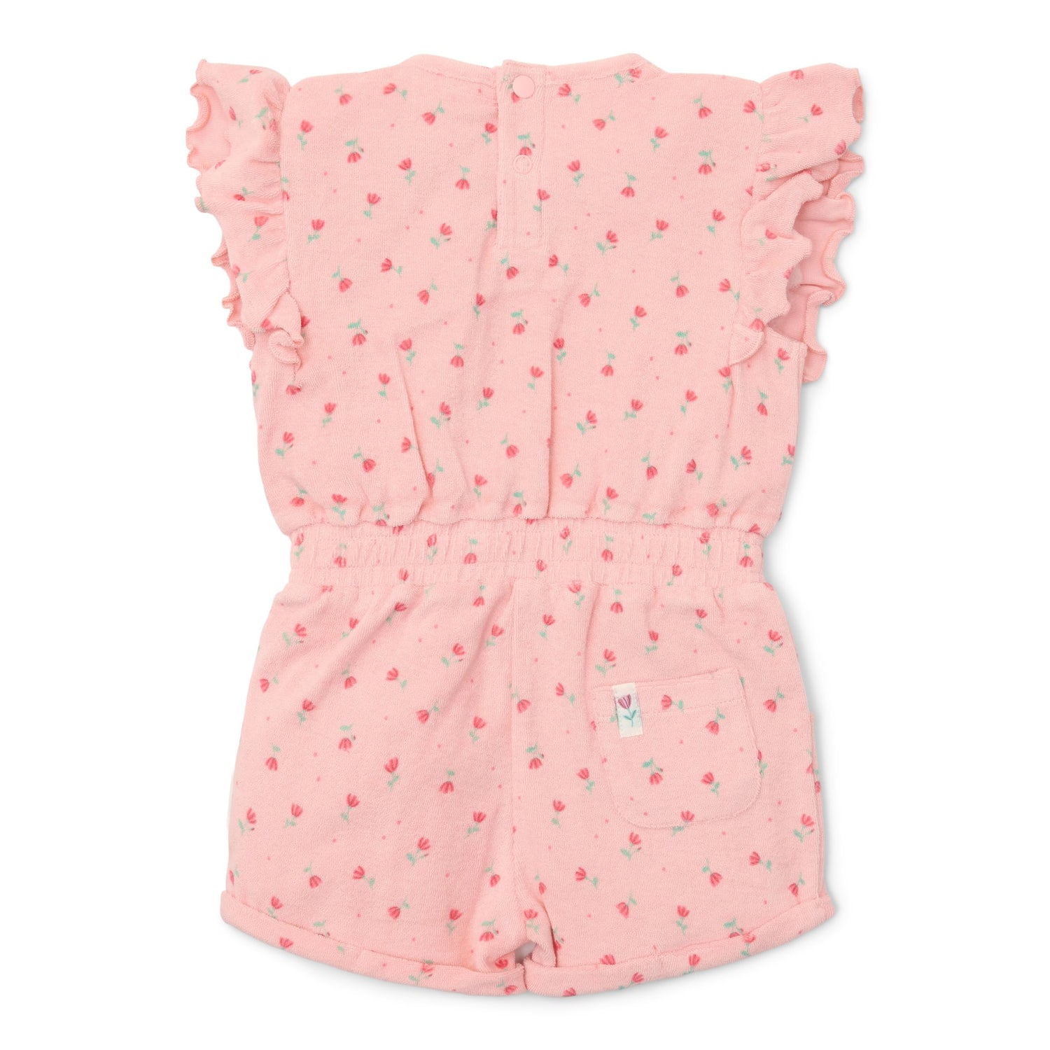 Playsuit Sunny Flowers - Blush Pink