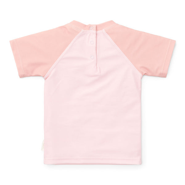 Short Sleeve Swim Shirt | Flower Pink