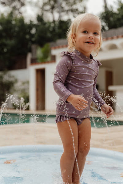 Rash Guard Long Sleeves | Mauve Blossom