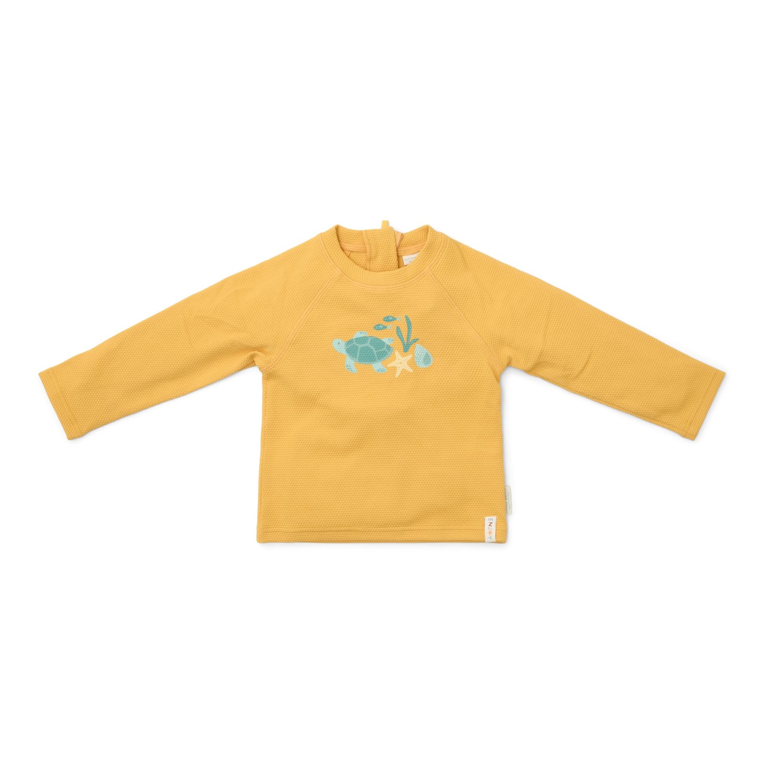 Rash Guard Long Sleeves - Seashells Sunny Yellow