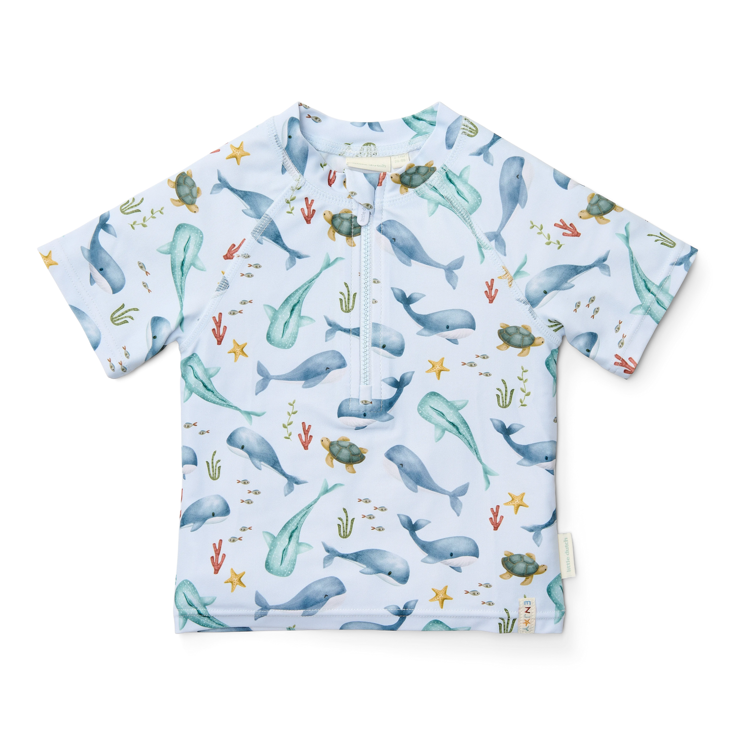 Rash Guard Short Sleeves - Ocean Sea Life Multicolour