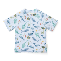 Rash Guard Short Sleeves - Ocean Sea Life Multicolour