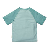 Rash Guard Short Sleeves - Seashells Surf Blue