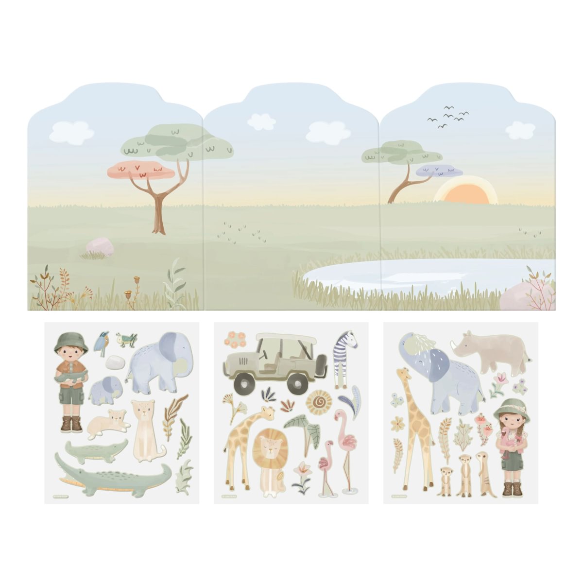 Reusable Sticker Booklet | Safari Friends