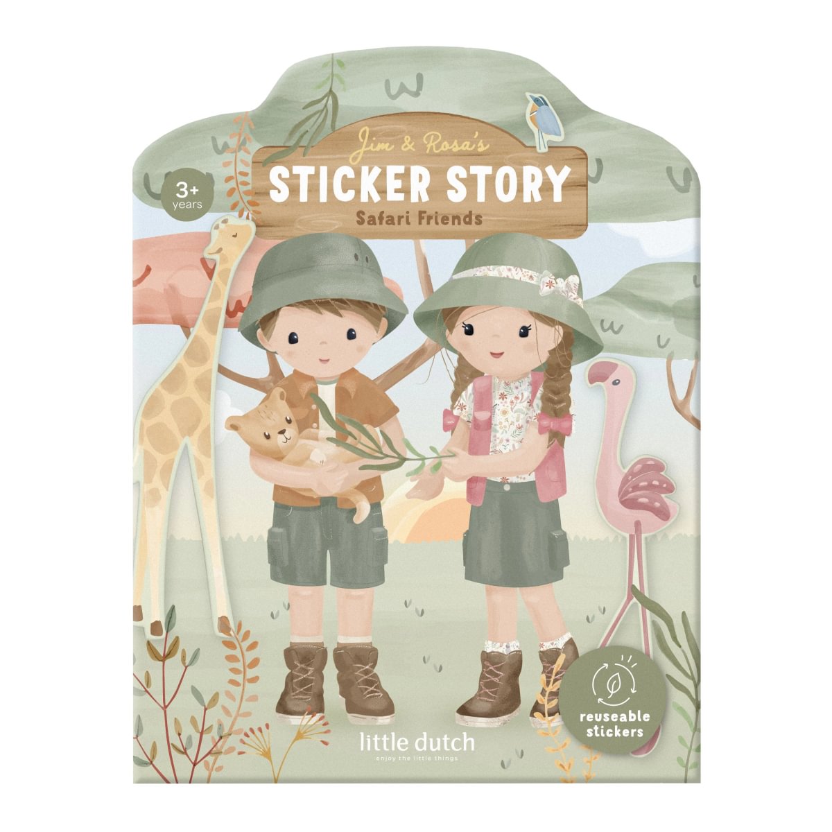 Reusable Sticker Booklet | Safari Friends