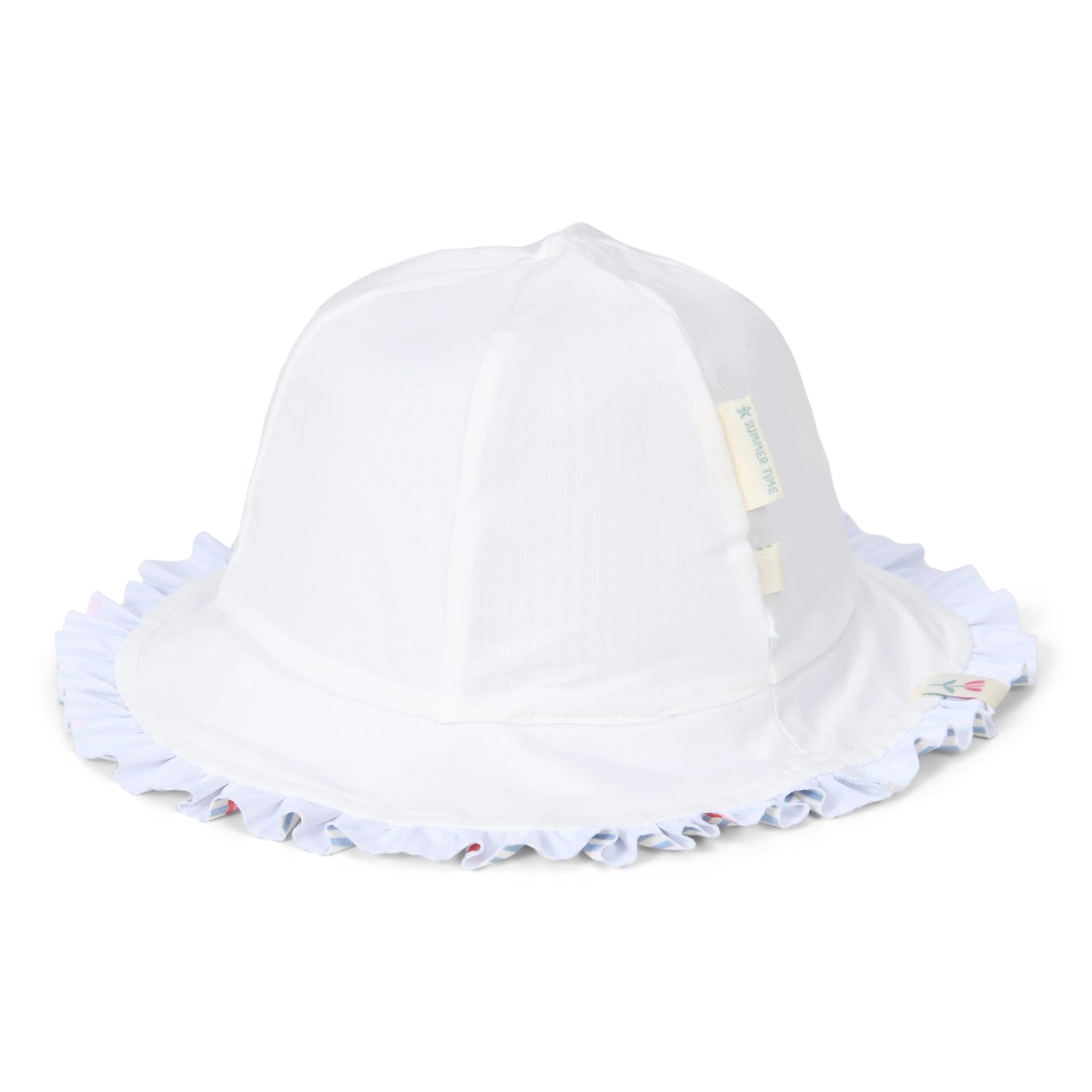 Reversible Sun Hat - Sunny Flowers Blue