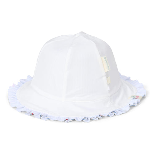 Reversible Sun Hat - Sunny Flowers Blue