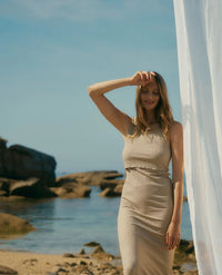 Malaga Beach Dress - Sand