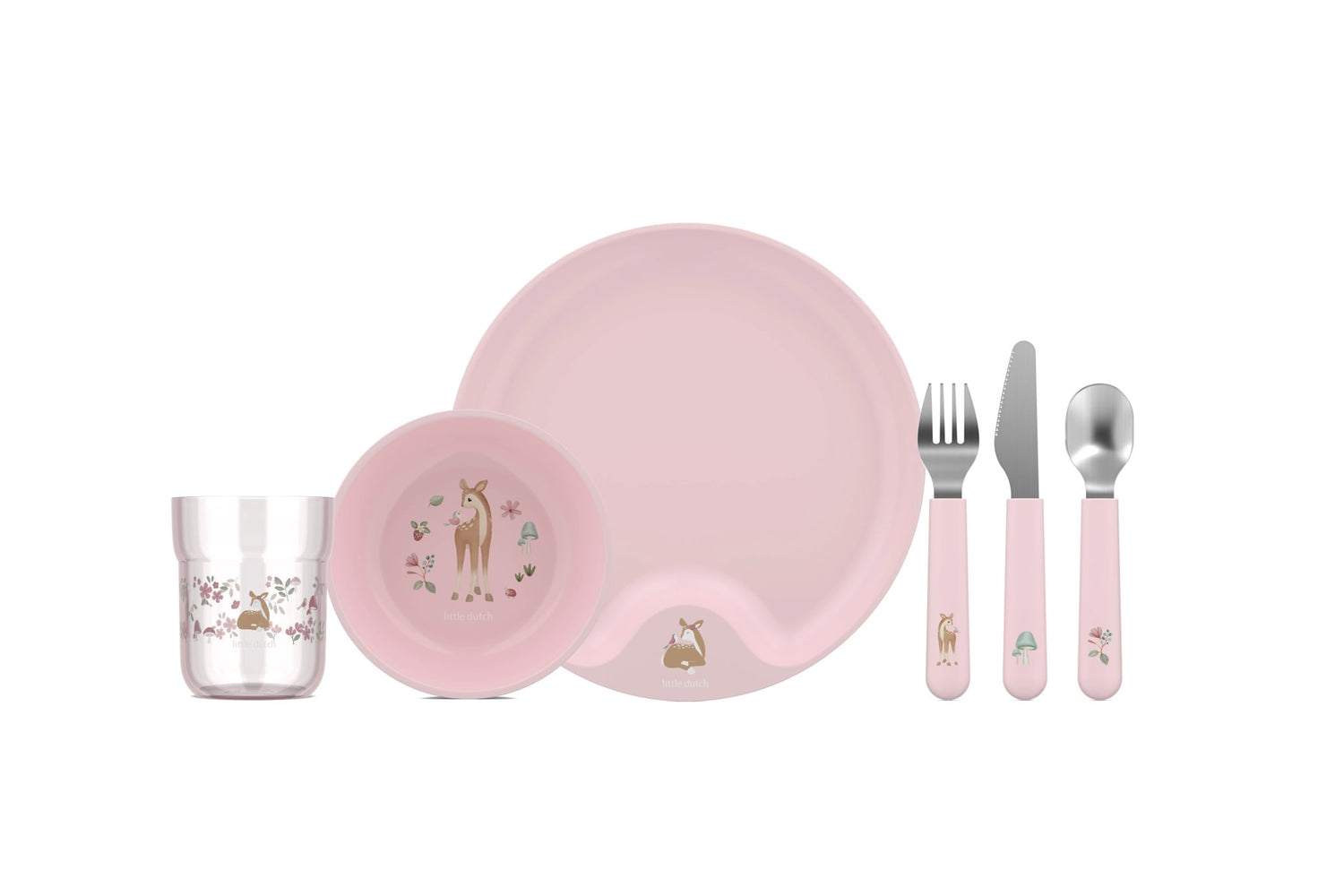 Children's Dinnerware 6-piece Set - Fairy Garden