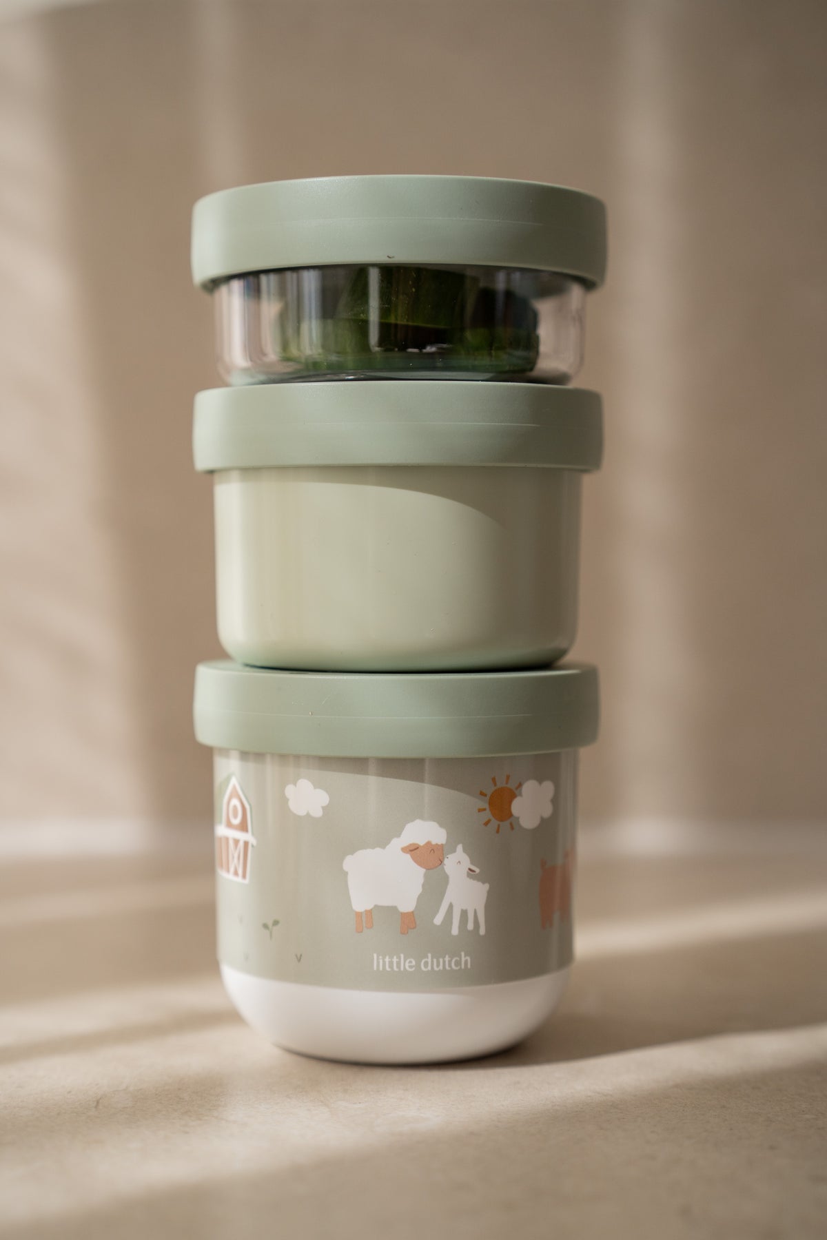 Stackable Snackbox 3 pcs - Little Farm
