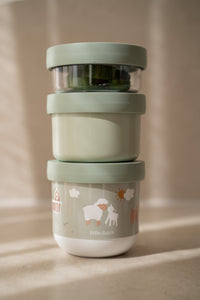 Stackable Snackbox 3 pcs - Little Farm