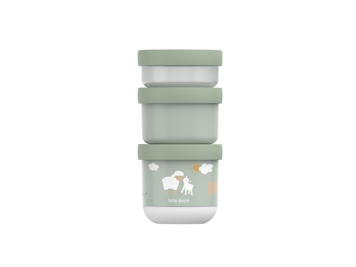 Stackable Snackbox 3 pcs - Little Farm