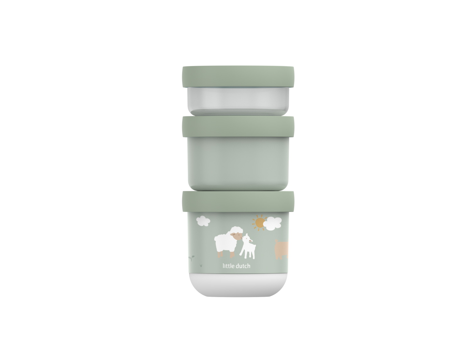 Stackable Snackbox 3 pcs - Little Farm