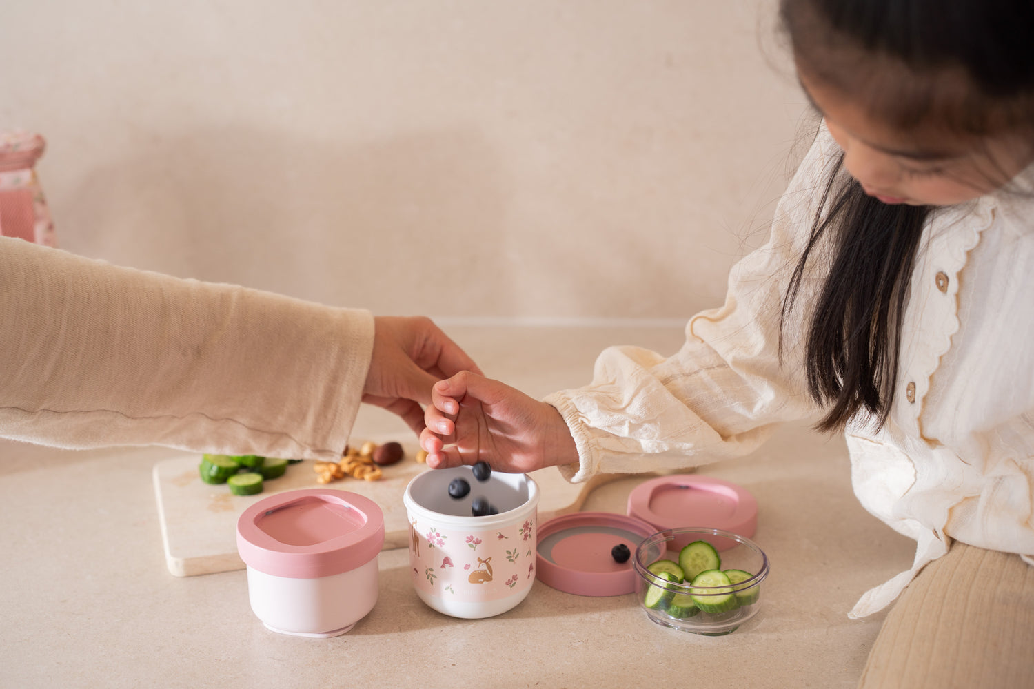 Stackable Snackbox 3 pcs - Fairy Garden