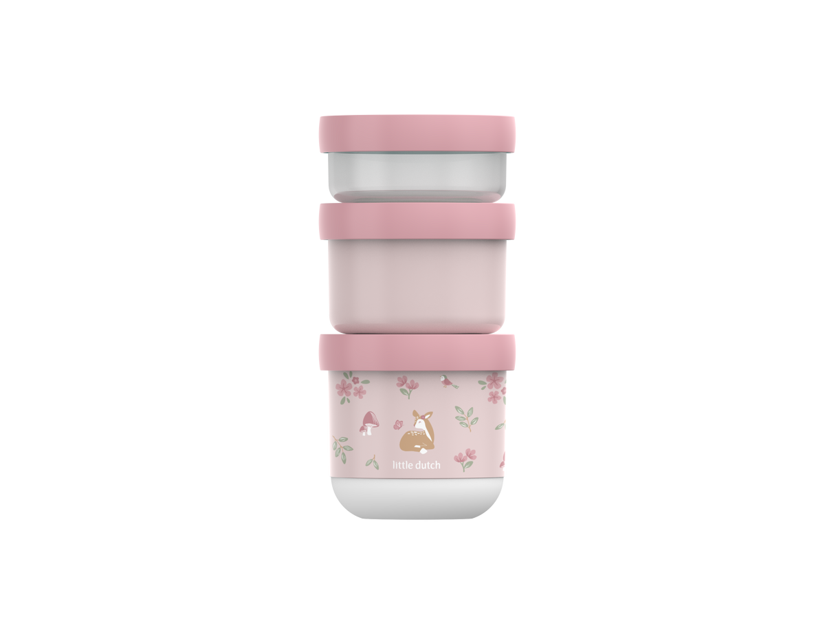 Stackable Snackbox 3 pcs - Fairy Garden