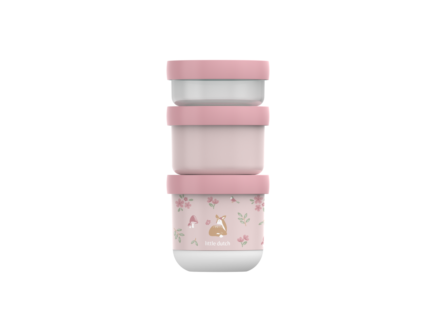 Stackable Snackbox 3 pcs - Fairy Garden