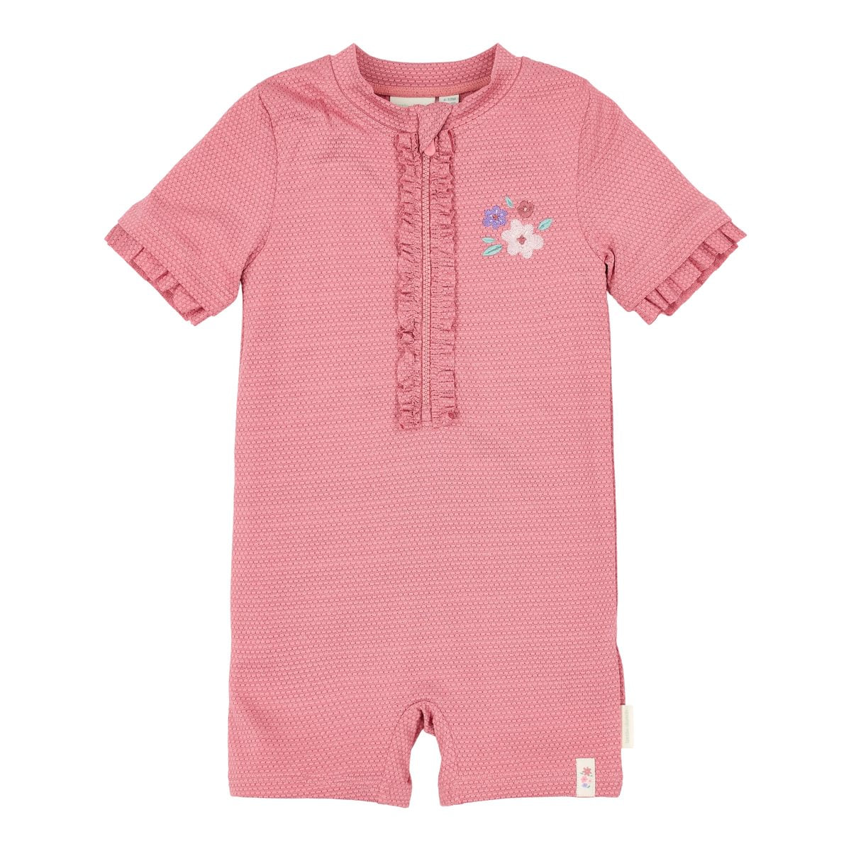 Swimsuit Short Sleeves | Dreamy Pink Sparkle