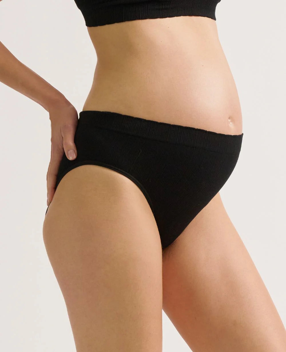 Zoe Maternity Low-Rise Briefs | Black