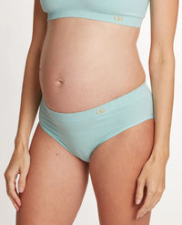 Zoe maternity low-rise briefs Celadon