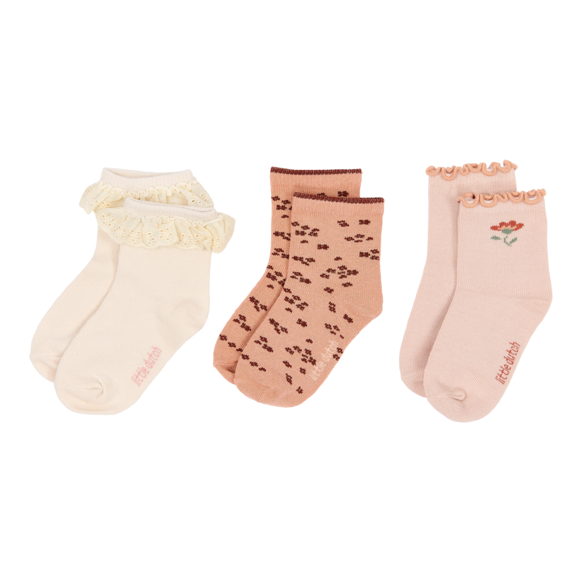 Socks 3-Pack Girls | Safari Friends