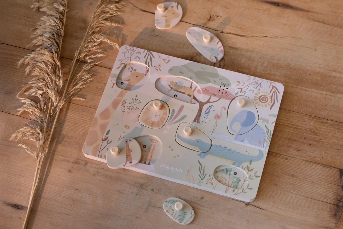 Wooden Sound Puzzle | Safari Friends