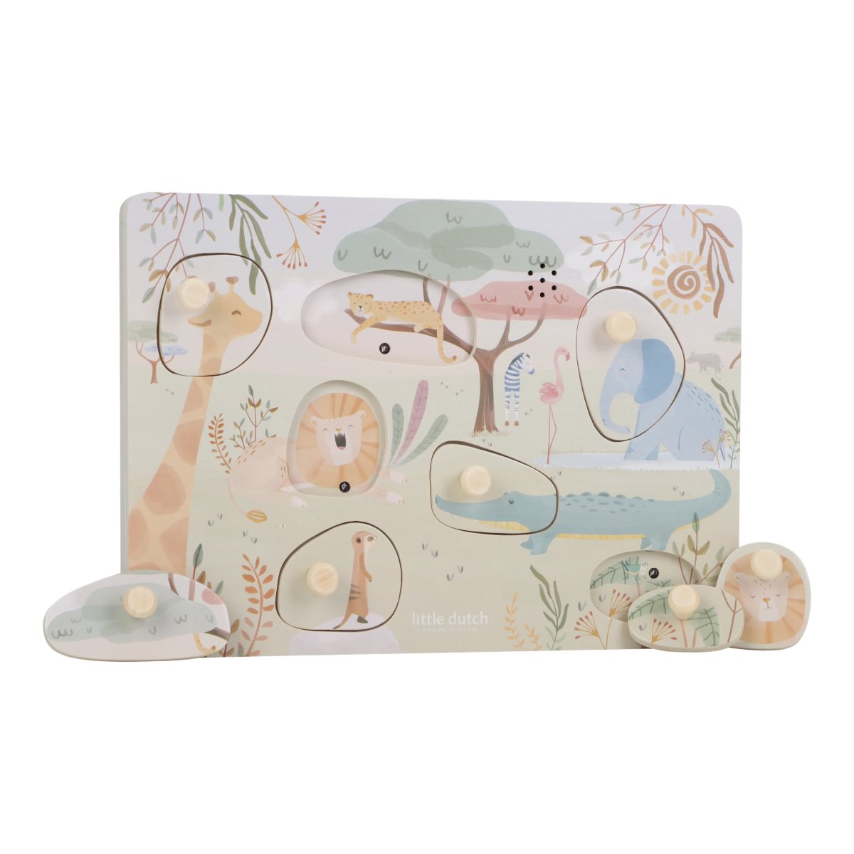 Wooden Sound Puzzle | Safari Friends