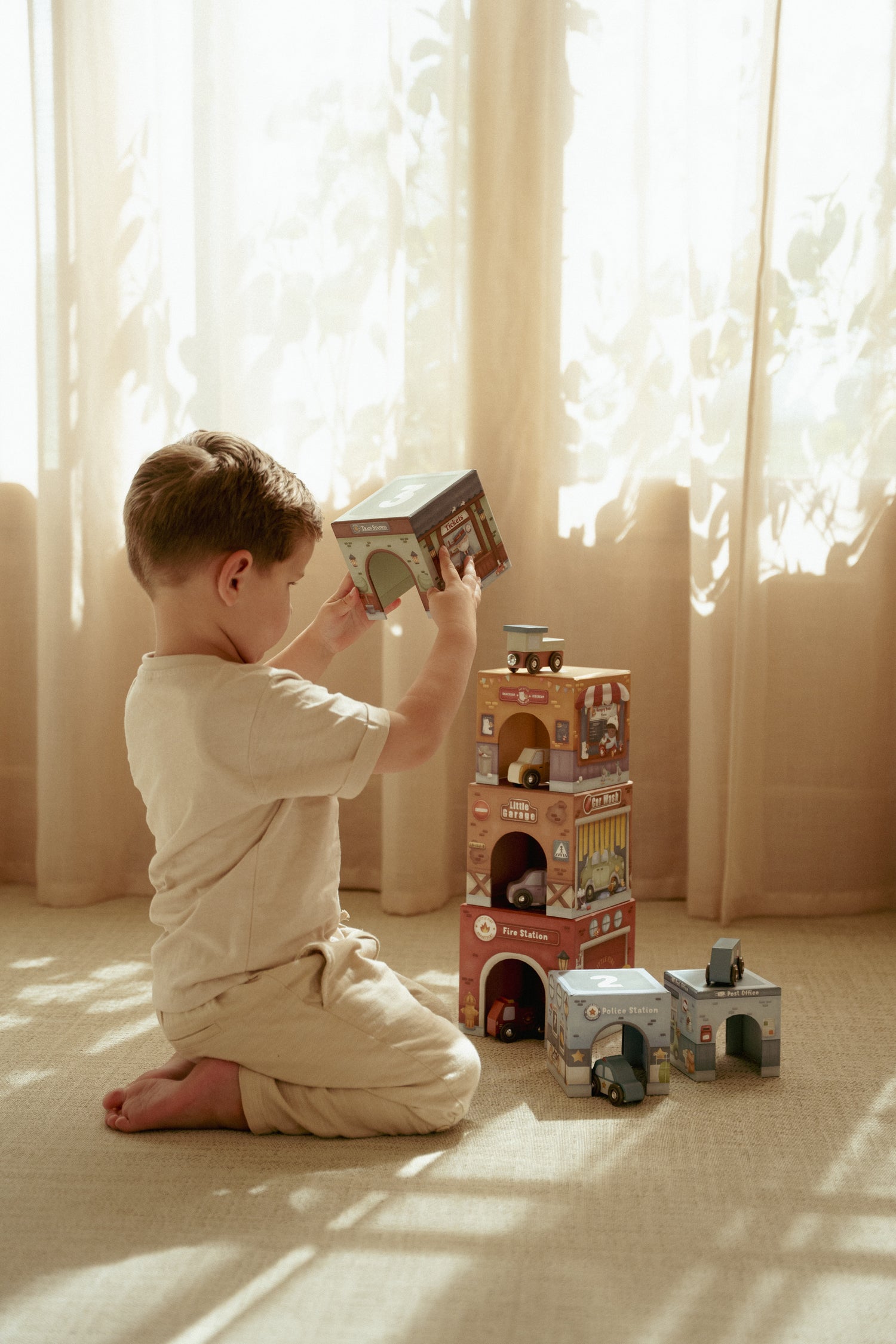 Stacking Blocks with Cars FSC | Essentials