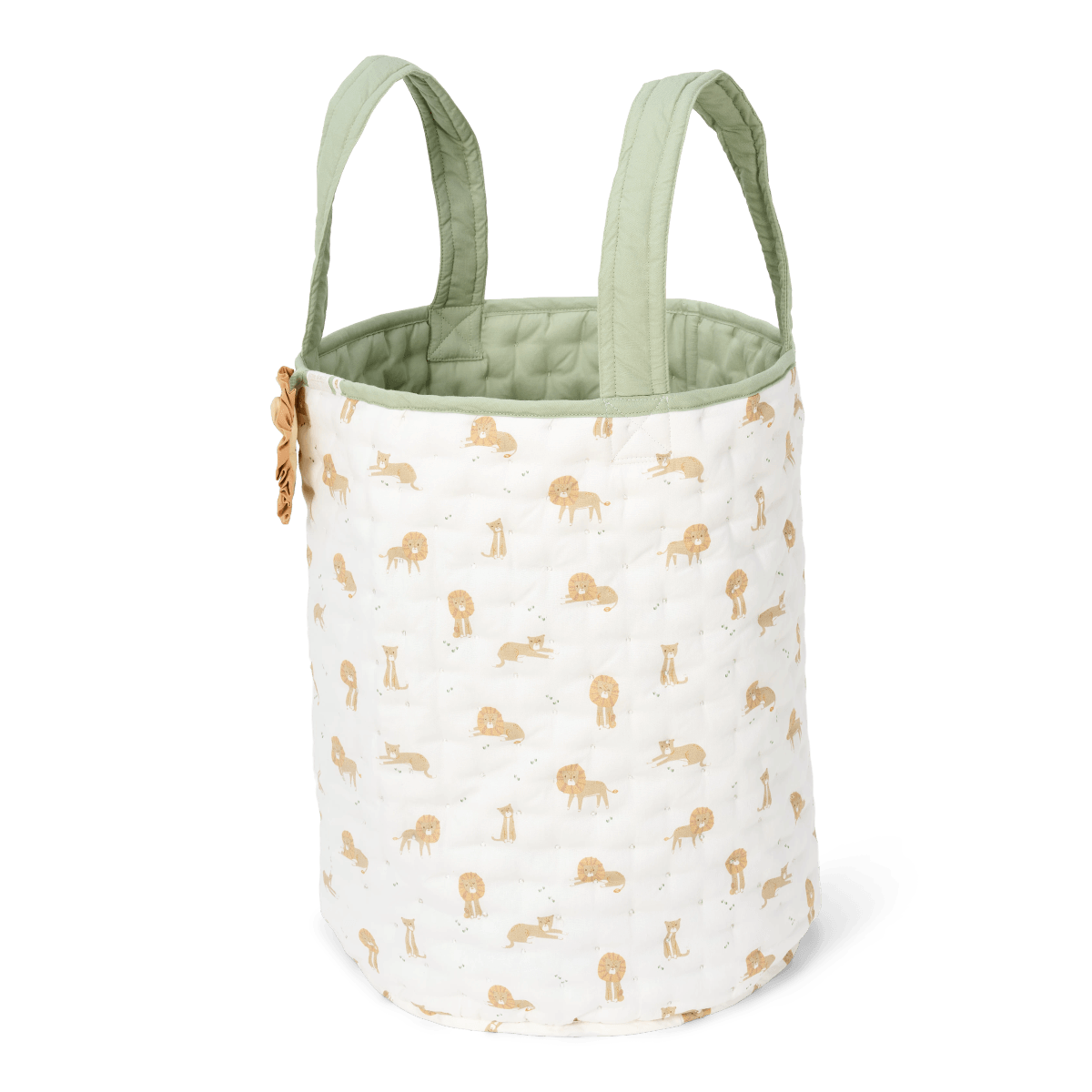 Storage Basket Large Reversible | Green Safari Leo