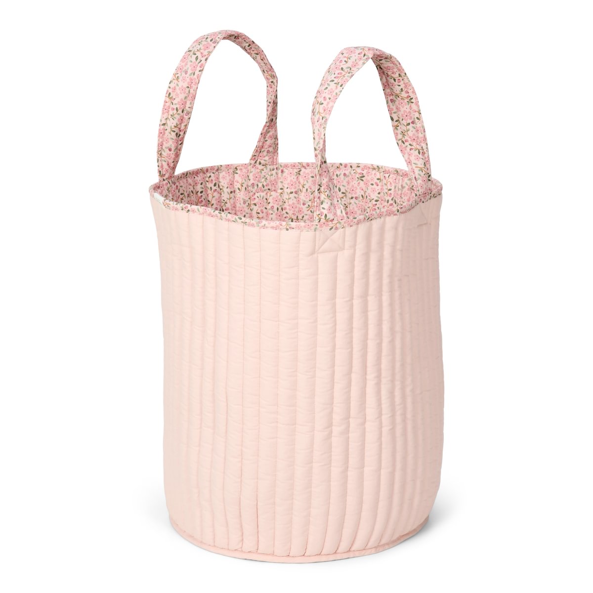 Large Quilted Storage Basket | Fairy Floral