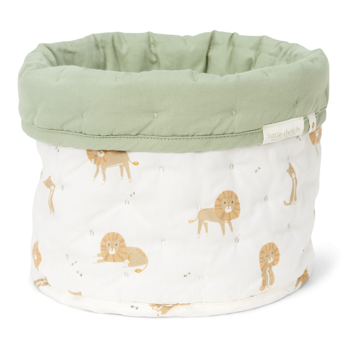 Storage Basket Small Reversible | Green Safari Leo